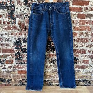 Levis 505 Jeans Mens 34x34 Regular Zip fly Blue denim Levi's